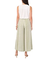 Vince Camuto Women's Striped Wide-Leg Pull-On Pants