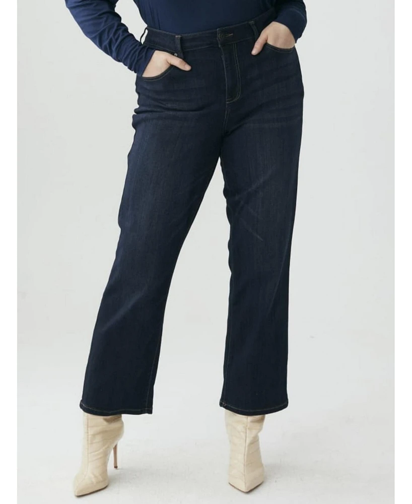 Molly & Isadora Plus Riverside Straight Leg Jean