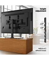ProMounts Premium Universal Swivel Tabletop Tv Stand for 37-72 Inch with Tempered Glass up to 99lbs