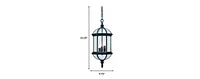 Three-Light Eastern Lantern Hanging Light – Elegant Pendant for Any Space