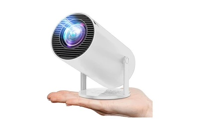 Elephas Projector 4K 1080P Support, Mini Projector Smart for Movie Projection Compatible with Phone- White