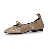 Rosalind Onix Beige Leather Ballet Flats