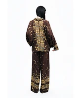 Nocturne Women's Flowy Printed Shirt