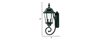 Two-Light Carousel Lantern Wall Light – Stylish Lighting for Exterior Spaces