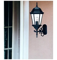 Domed Glass Lantern Wall Light for Entryway Patio or Hallway
