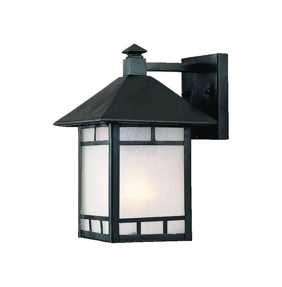 Petite Frosted Glass Lantern Wall Light – Timeless Lighting for Exterior Spaces