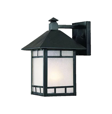 Petite Frosted Glass Lantern Wall Light – Timeless Lighting for Exterior Spaces