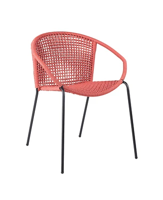 Set of Two Metal Dining Chairs – Outdoor Seating for Deck, Porch & Garden