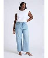 Eloquii Plus The Sparkle Naomi Straight Leg Jean