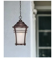 Frosted Glass Hanging Lantern Light – Timeless Lighting for Porch & Garden