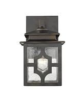 Outdoor Lantern Wall Light Fixture for Porch and Entryway Lighting