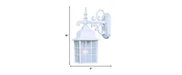 Window Pane Lantern Wall Light for Entryway Hallway or Patio