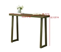 Kings Brand Furniture Claude Narrow Console Table Perfect for Sofa Table, Entryway Hallway