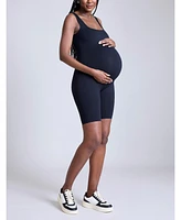 Women's Sleeveless Active Short Maternity Unitard - Motherhood