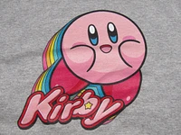 Kirby Boys Colorful Character Youth Athletic Gray Long Sleeve Graphic Tee