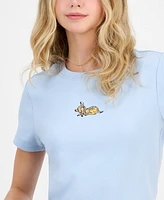 Freeze 24-7 Juniors' Embroidered Bambi Baby T-Shirt