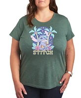 Hybrid Apparel Plus Lilo Stitch Ukulele Graphic T-Shirt