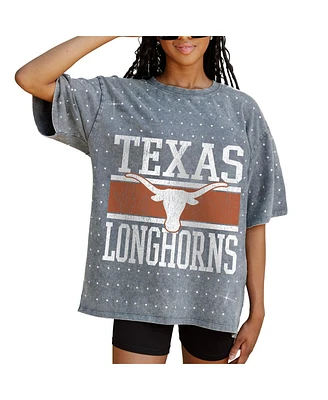 Gameday Couture Women's Gray Texas Longhorns On the Ball Oversized T-Shirt