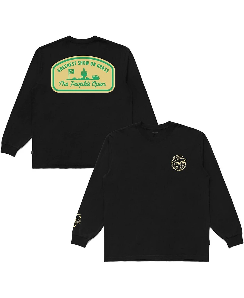 Malbon Men's and Women's Golf Black 2025 Wm Phoenix Open People's Long Sleeve T-Shirt