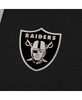 Antigua Men's Black Las Vegas Raiders Brushed Carbon Victory Pullover Hoodie