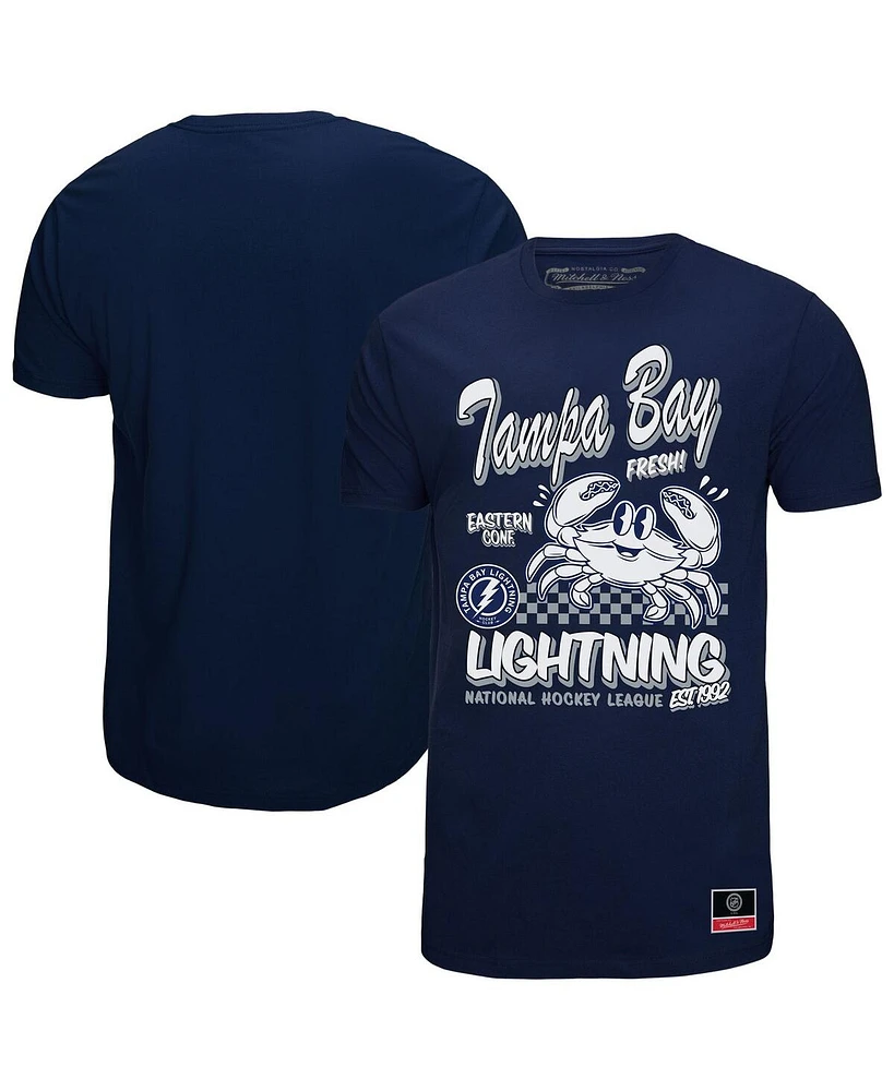 Mitchell & Ness Men's Navy Tampa Bay Lightning Local Food T-Shirt