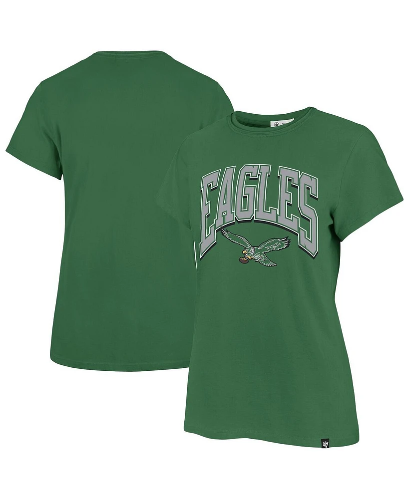 '47 Brand Women's Kelly Green Philadelphia Eagles Treasure Frankie T-Shirt
