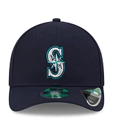 New Era Men's Navy Seattle Mariners Player Replica 9FORTY Adjustable Hat