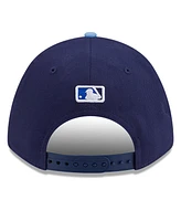 New Era Men's Navy/Powder Blue Toronto Blue Jays Player Replica 9FORTY Adjustable Hat