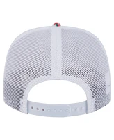 New Era Men's White Denver Broncos Adventure Flamingo Pattern 9SEVENTY Stretch-Snap Hat