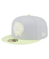 New Era Men's Gray/Green Boston Celtics Color Pack 2-Tone 59FIFTY Fitted Hat