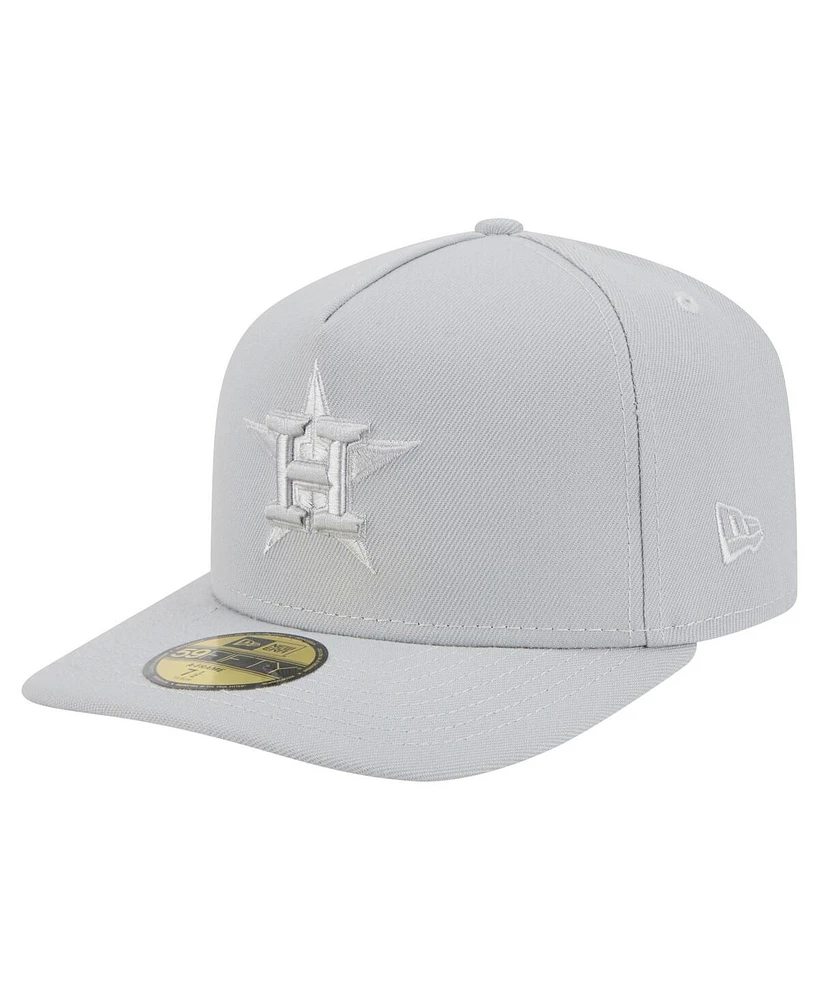 New Era Men's Gray Houston Astros Colorpack 59FIFTY Fitted Hat