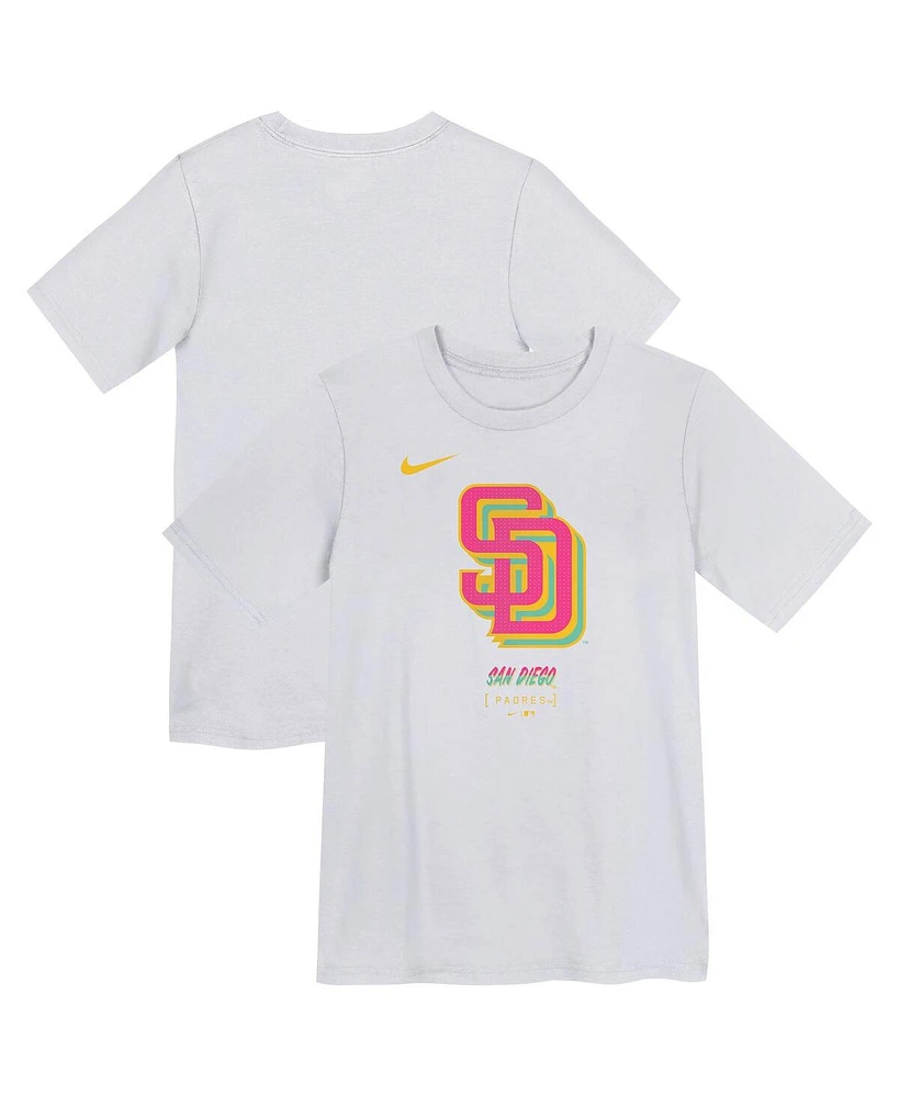 Nike Boys Juvenile White San Diego Padres City Connect T-Shirt