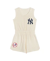 Outerstuff Toddler Cream New York Yankees Power Tank Romper