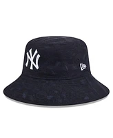New Era Big Boys and Girls Navy New York Yankees 2025 Spring Training All Over Print Bucket Hat