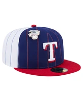 New Era Men's Dark Blue Texas Rangers Pinstripe 59FIFTY Fitted Hat