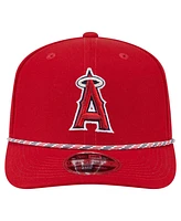 New Era Men's Red Los Angeles Angels Multi-Rope 9SEVENTY Stretch-Snap Hat