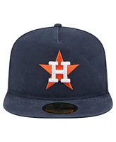 New Era Men's Navy Houston Astros Championship Side Flag A-Frame 59FIFTY Fitted Hat