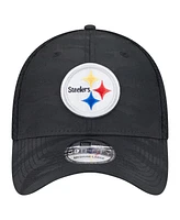 New Era Men's Black Pittsburgh Steelers Active Camo 39THIRTY Flex Hat