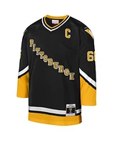 Mitchell & Ness Big Boys and Girls Mario Lemieux Gold Pittsburgh Penguins 1992/93 Captain Patch Blue Line Player Jersey