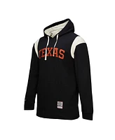Mitchell & Ness Men's Black Texas Longhorns Thermal Lightweight Pullover Hoodie