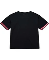 Mitchell & Ness Men's Black Alabama Crimson Tide On The Clock Full-Button Fashion Jersey