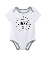 Nike Baby Boys and Girls Utah Jazz Bodysuit Pack of 3