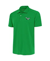 Antigua Men's Kelly Green Philadelphia Eagles Throwback Logo Legacy Pique Polo Shirt