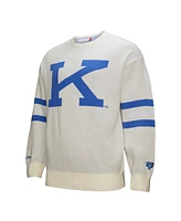 Mitchell & Ness Men's Cream Kentucky Wildcats Retro Pullover Sweater