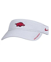 Nike Men's White Arkansas Razorbacks On-Field Softball Authentic Ace Performance Adjustable Visor Hat