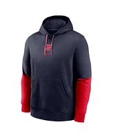 Nike Men's Navy Ole Miss Rebels 2024 Sideline Club Fleece Pullover Hoodie