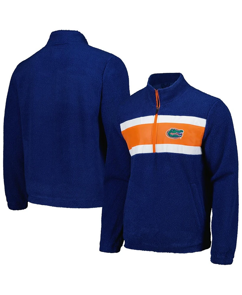 G-iii Sports by Carl Banks Men's Royal Florida Gators Pinch Runner Half-Zip Top