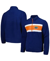 G-iii Sports by Carl Banks Men's Royal Florida Gators Pinch Runner Half-Zip Top
