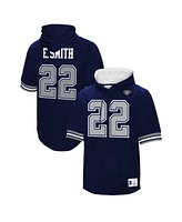 Mitchell & Ness Men's Emmitt Smith Navy Dallas Cowboys Retired Player Mesh Name Number Hoodie T-Shirt