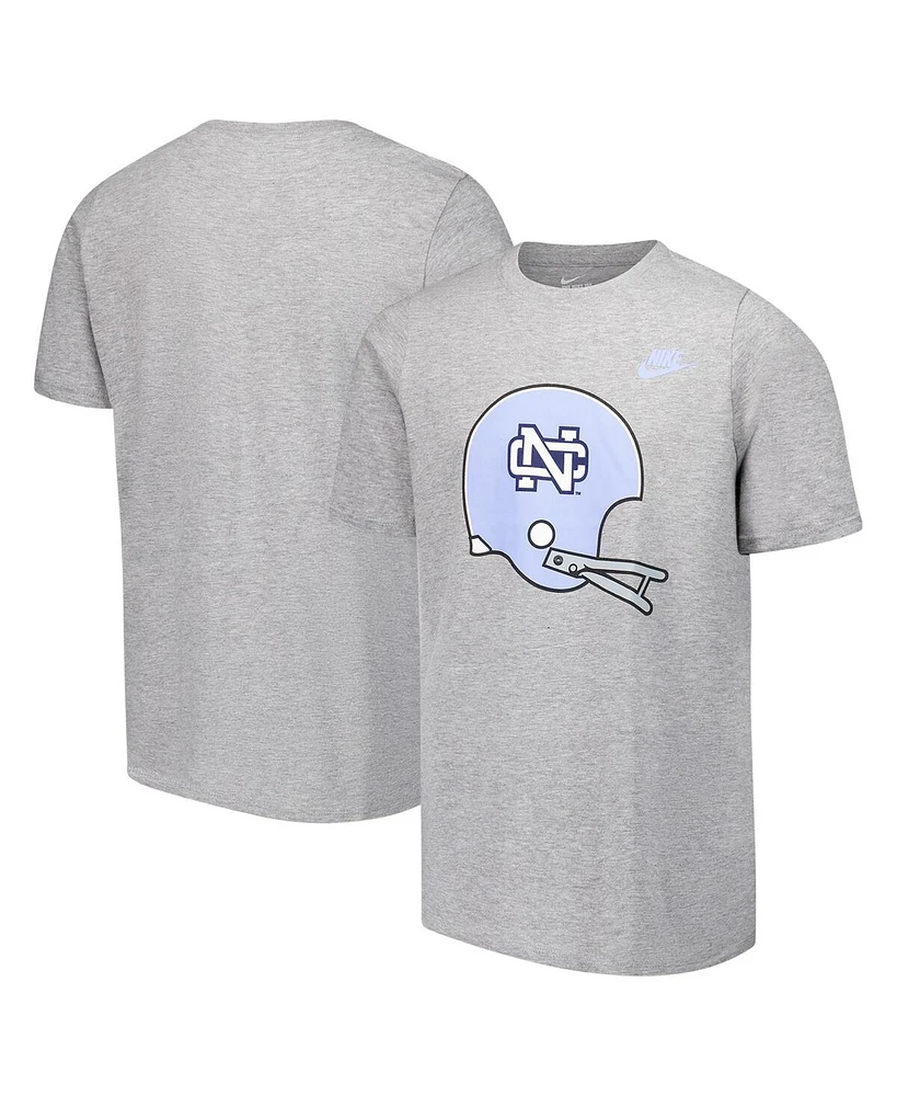 Nike Big Boys and Girls Heather Gray North Carolina Tar Heels Helmet T-Shirt
